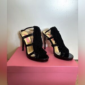 Y2K Betsey Johnson Fringe Heels